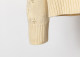 Men's casual Cotton jacquard Long sleeve Cardigan Sweater apricot 3024