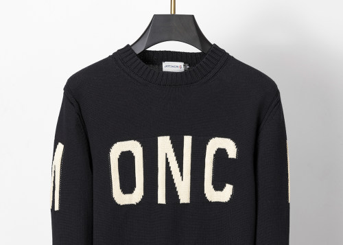 Men's casual Cotton jacquard Long sleeve Cardigan Sweater black 3034