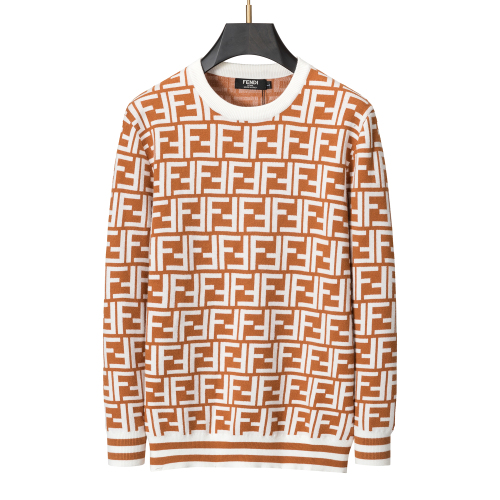 Men's casual Cotton jacquard Long sleeve Cardigan Sweater Light coffee 3030