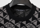 Men's casual Cotton jacquard Long sleeve Cardigan Sweater black 3025