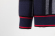 Men's casual Cotton jacquard Long sleeve round neck Sweater black 3016