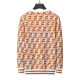 Men's casual Cotton jacquard Long sleeve Cardigan Sweater Light coffee 3030