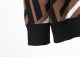 Men's casual Cotton jacquard Long sleeve Cardigan Sweater brown 3008