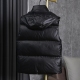 Men's winter thickened warm Down vest black PR66