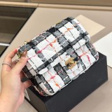 Women's original Checkered stitching  Flap Bag