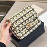 Women's original Checkered stitching  Flap Bag