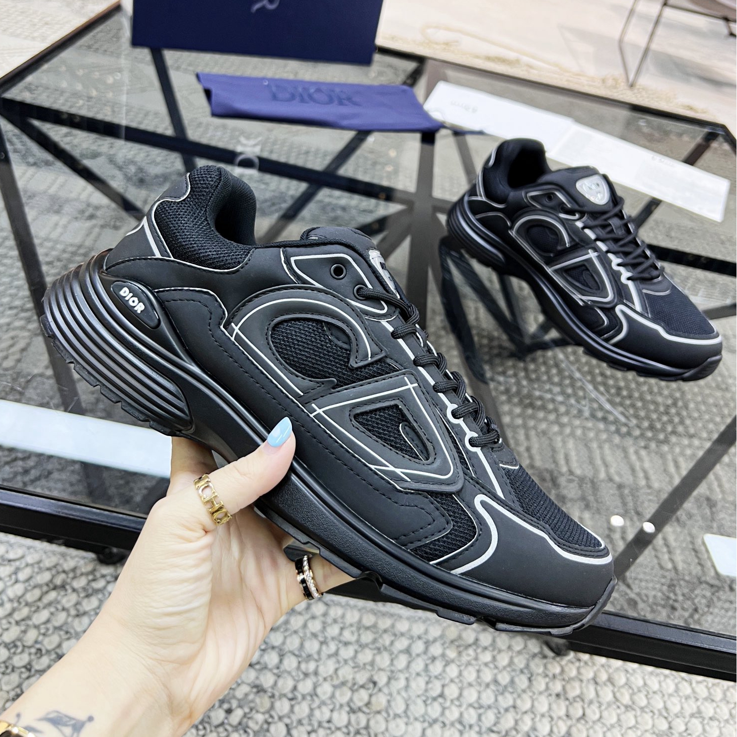 Christian Dior B30 Triple Black shoes