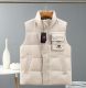 Men's winter thickened warm Down vest white 2208