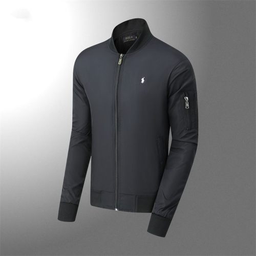 5A Men's casual Cotton embroidery Long sleeve zipper Jacket 1836