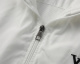 Men's casual Cotton embroidery Long sleeve zipper Jacket white 1778
