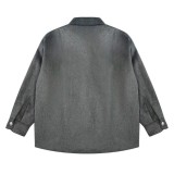 Autumn Winter women's casual Cotton Plush Long sleeve Jacket grey
