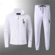 Men's casual Cotton embroidery Long sleeve Jacket Tracksuit Set 8269