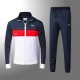 Men's casual Cotton embroidery Long sleeve Jacket Tracksuit Set 8210