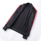Men's casual Cotton Print Long sleeve zipper Jacket Tracksuit Set 88828