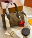 Women's original onthego EAST WEST Cowhide handbag brown 25cm
