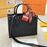 Women's original onthego Cowhide knurling handbag black