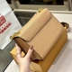 Women's original Twist messenger bag brown 23CMX16CM