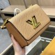 Women's original Twist messenger bag brown 23CMX16CM