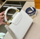 Women's original Taurillon Cowhide handbag white