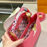 Women's original Taurillon Cowhide handbag pink