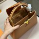 Women's original Taurillon Cowhide handbag brown 28cm