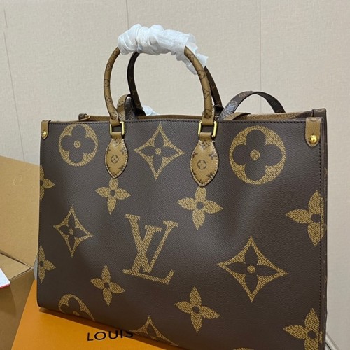 Women's original onthego Cowhide handbag brown 41cm