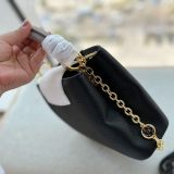 Women's original Capucines Cowhide  Chain Bag black 27cmx20cm