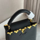 Women's original Capucines Taurillon Cowhide handbag black 20CMX14CM