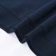 Men's casual Cotton embroidery Plush Long sleeve round neck Sweatshirt dark blue 1879