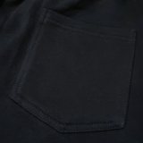 Men's casual Cotton Tiger Head embroidered small label classic loose pants Black 0235