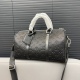 Men's original Keepall Embossed travel bag Black 35cmX21cm