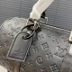Men's original Keepall Embossed travel bag Black 35cmX21cm