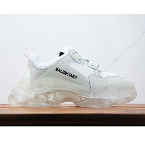 Triple S Clear Sole shoes White
