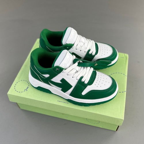 Out Of Office OOO Low Tops White green