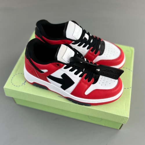 Out Of Office OOO Low Tops Black White Red