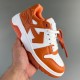 Out Of Office OOO Low Tops White Orange