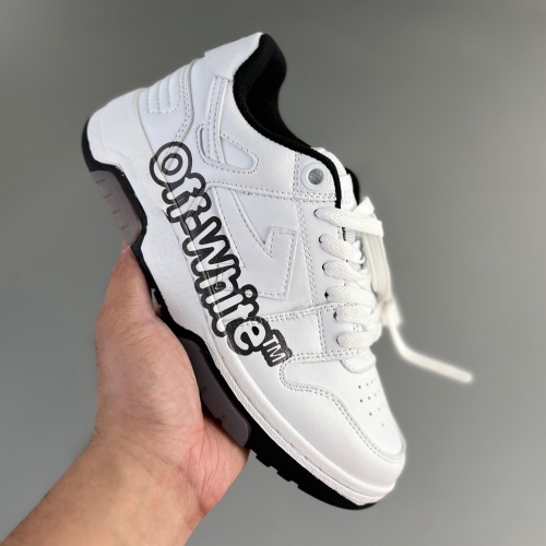 Out Of Office OOO Low Tops  Off-White  White Black