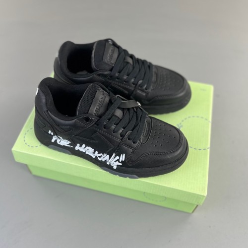 Out Of Office OOO Low Tops  Off-White  Black White