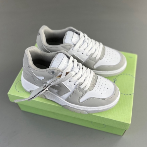 Out Of Office Calf Leather White Grey