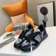 Men's Low help sports shoes black silvery