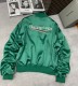 women's autumn winter casual embroidery Long sleeve Jacket green 60397