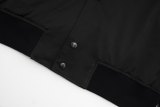 women's autumn winter casual embroidery Long sleeve Jacket black 60397