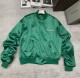 women's autumn winter casual embroidery Long sleeve Jacket green 60397