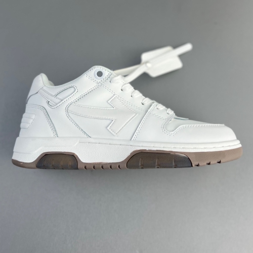 Out Of Office OOO Low Tops White Brown