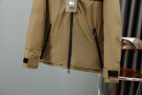 Men's winter thickened Print warm Down jacket brown 1659