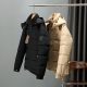 Men's winter thickened Print warm Down jacket black 99840