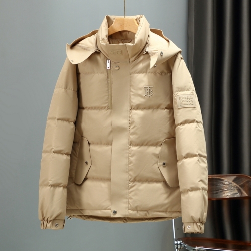 Men's winter thickened Print warm Down jacket brown 99840