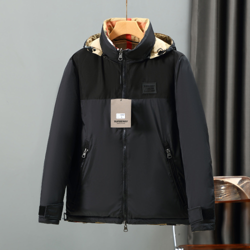 Men's winter thickened Print warm Down jacket black 1659