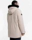 unisex winter thickened warm Large fur collar down jacket Off white