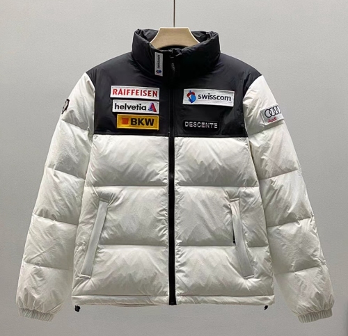 unisex winter thickened warm down jacket white C-2